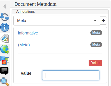 metadata sidebar